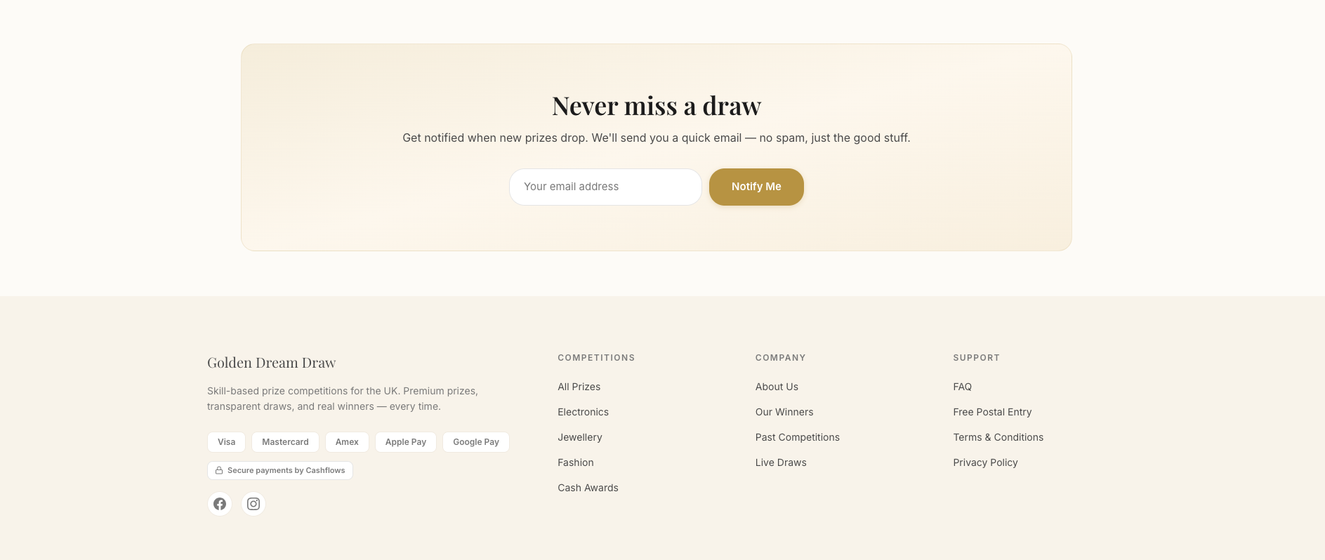 Wizualizacja projektu Golden Dream Draw